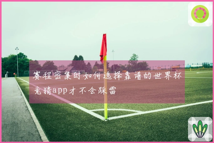 赛程密集时如何选择靠谱的世界杯竞猜app才不会踩雷
